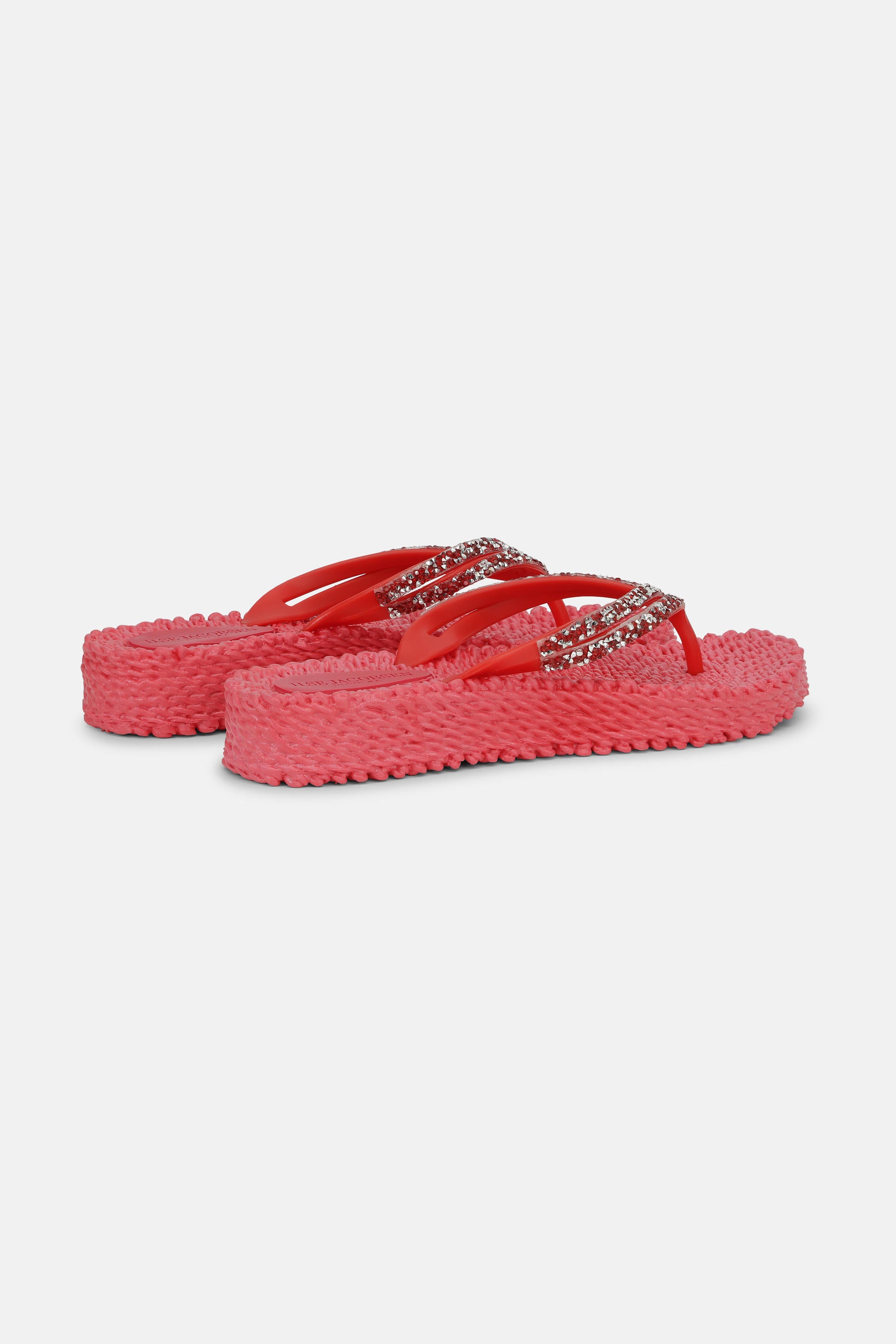 Platform Flip-flops Glitrende Steiner - Raspberry